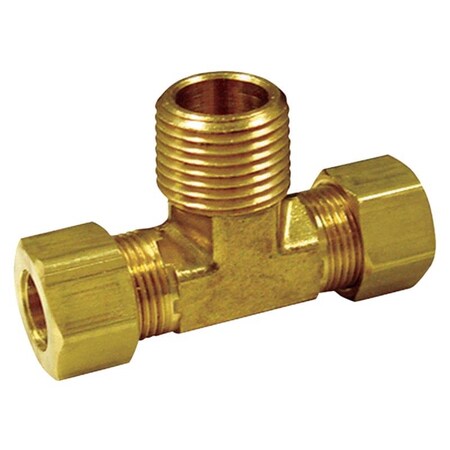 Homeplus+ ATC 3/8 in. Compression X 3/8 in. D Compression Brass Tee 6JC126310701023